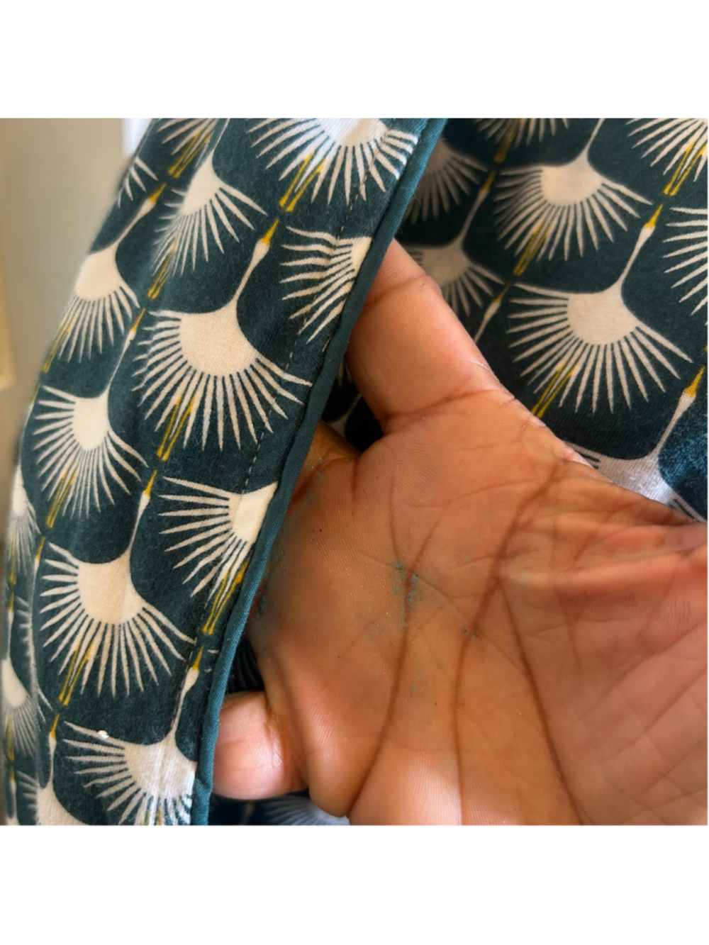 Petite Plume Robe Pima Cotton Geometric Patterned Sleepwear Quiet Luxury - Picture 6 of 12